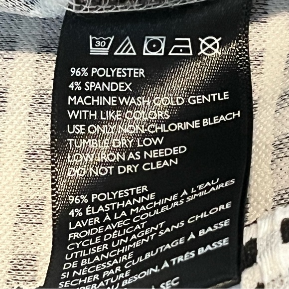 Maeve by Anthropologie Pants Womens Medium Black White The Colette Wide Leg Crop - Picture 4 of 9